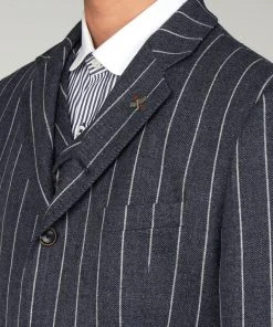 Gibson London Pearson Stripe Jacket Blue