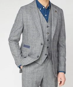 New In Gibson London Daniel Check Jacket Grey