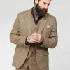 Gibson London Sean Check Jacket Brown