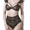 Grey Velvet Gabriella Lace Set Black New In