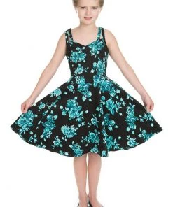 New In Hearts & Roses Kids Rosaceae Swing Dress Black