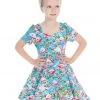 Hearts & Roses Kids Funky Flamingo Dress New In