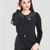 Hell Bunny Spider 50's Cardigan Black New In