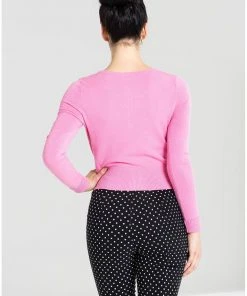 New In Hell Bunny Paloma 50's Cardigan Pink