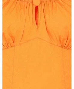 Hell Bunny Melissa 50's Top Orange Colour New In