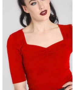 Hell Bunny Philippa 50's Top Red