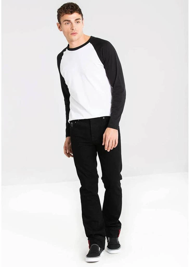 New In Hell Bunny Mens Slim Jim Jeans Black