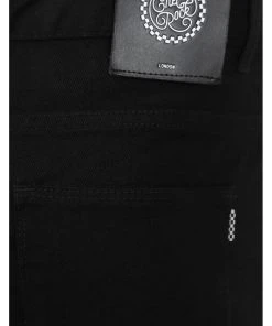 New In Hell Bunny Mens Slim Jim Jeans Black