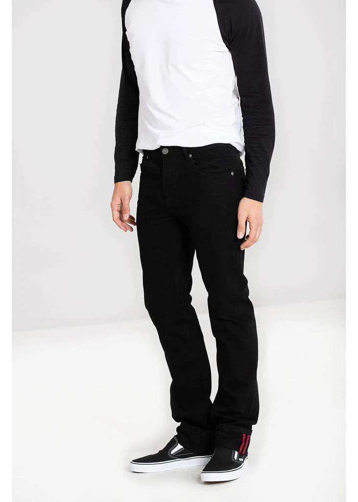 New In Hell Bunny Mens Slim Jim Jeans Black