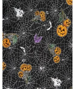 New In Hell Bunny Harlow Halloween 50's Swing Jurk Zwart