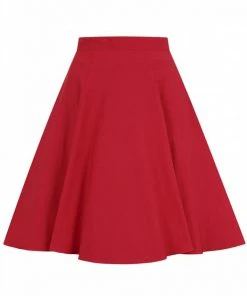 Hell Bunny Gabby 50's Swing Skirt Red New In