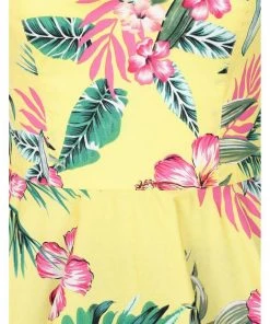 Hell Bunny Kalani 50's Swing Dress Yellow