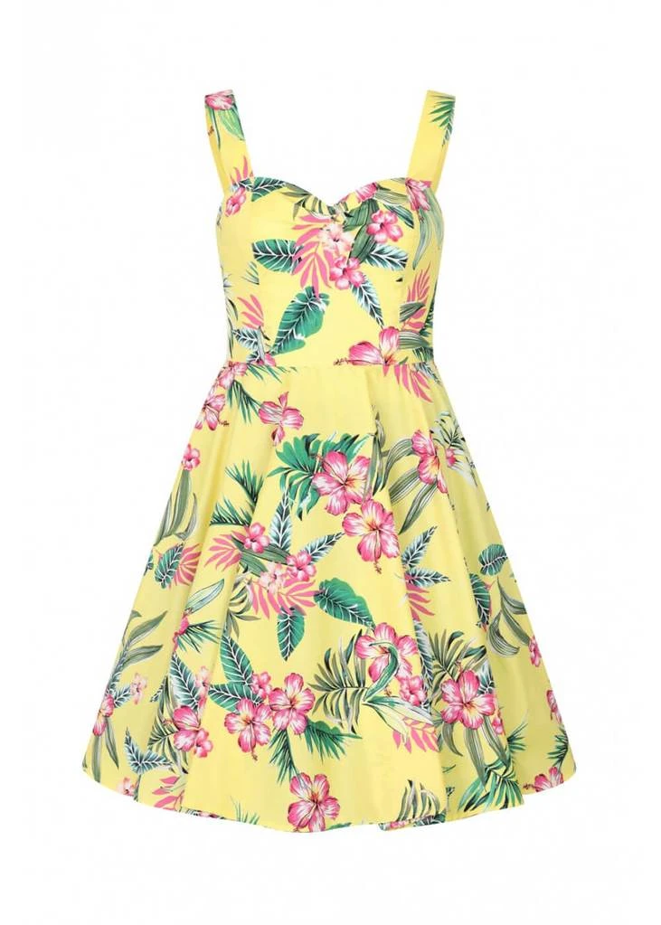 Hell Bunny Kalani 50's Swing Dress Yellow