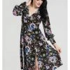 Hell Bunny Moondance 70's Dress Black