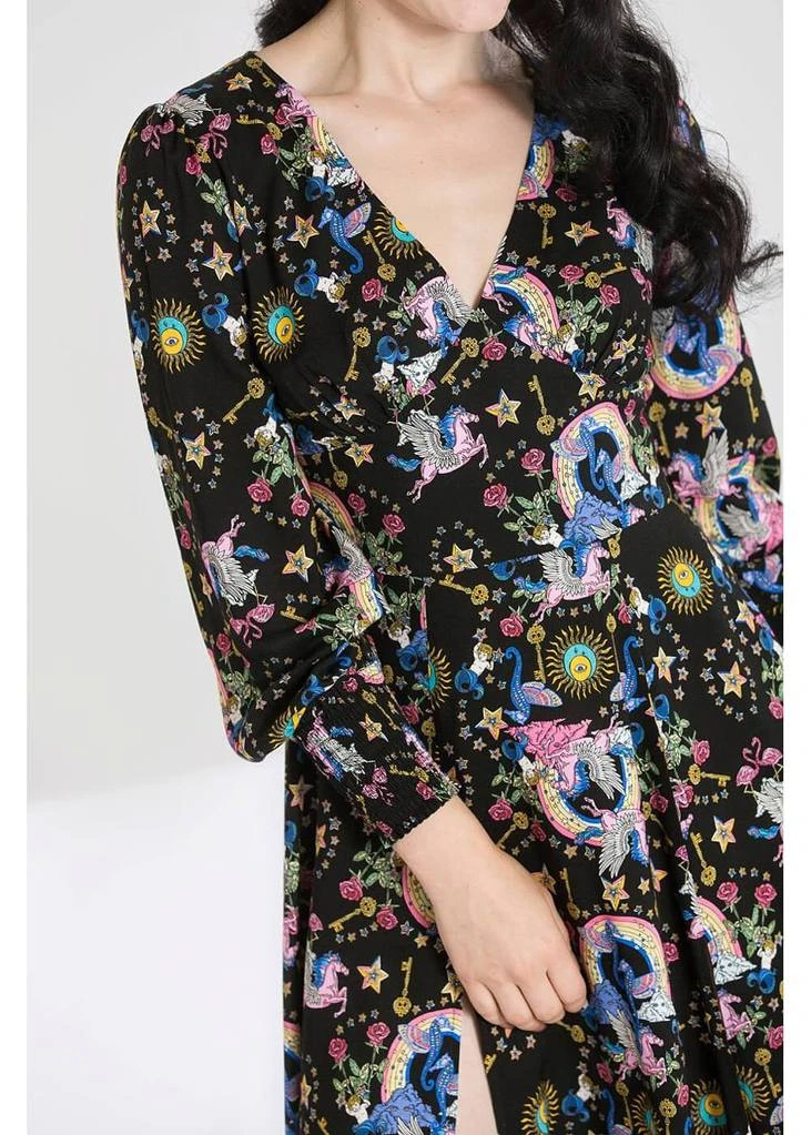 Hell Bunny Moondance 70's Dress Black