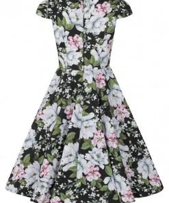 New In Hell Bunny Alba 50's Swing Dress Black
