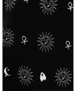 New In Hell Bunny Oculus Pinafore 60's Dress Black