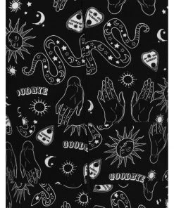 New In Hell Bunny Hello Goodbye Ouija 70's Dress Black