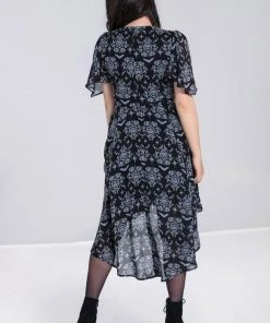 Hell Bunny Lost Whispers 70's Dress Black