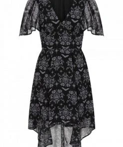 Hell Bunny Lost Whispers 70's Dress Black