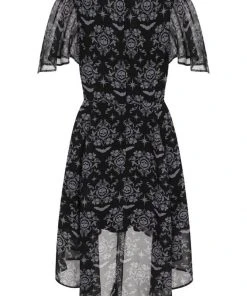 Hell Bunny Lost Whispers 70's Dress Black
