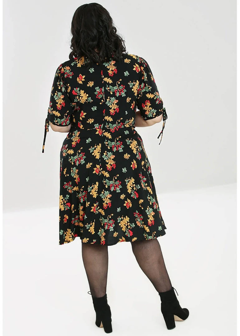 Hell Bunny Aurelia Mid 40's A-Line Dress Black