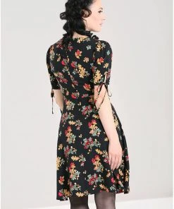 Hell Bunny Aurelia Mid 40's A-Line Dress Black