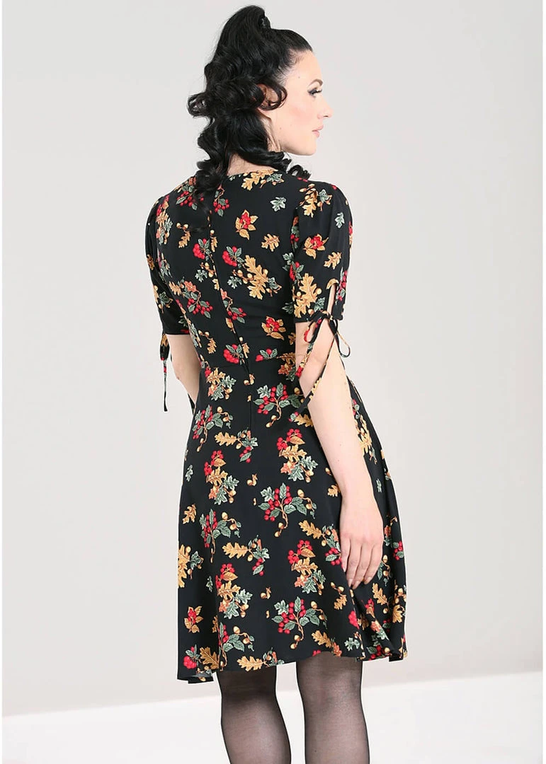 Hell Bunny Aurelia Mid 40's A-Line Dress Black