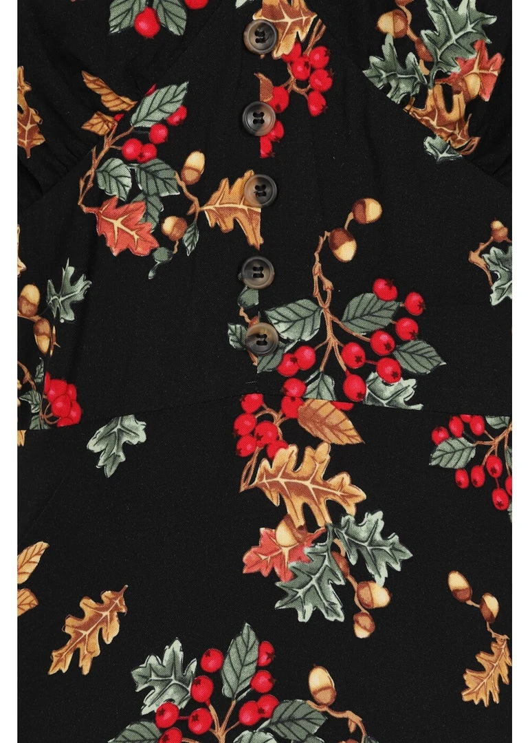 Hell Bunny Aurelia Mid 40's A-Line Dress Black