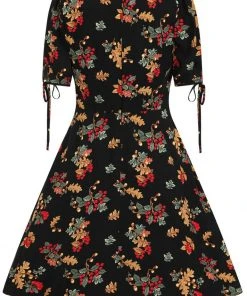 Hell Bunny Aurelia Mid 40's A-Line Dress Black