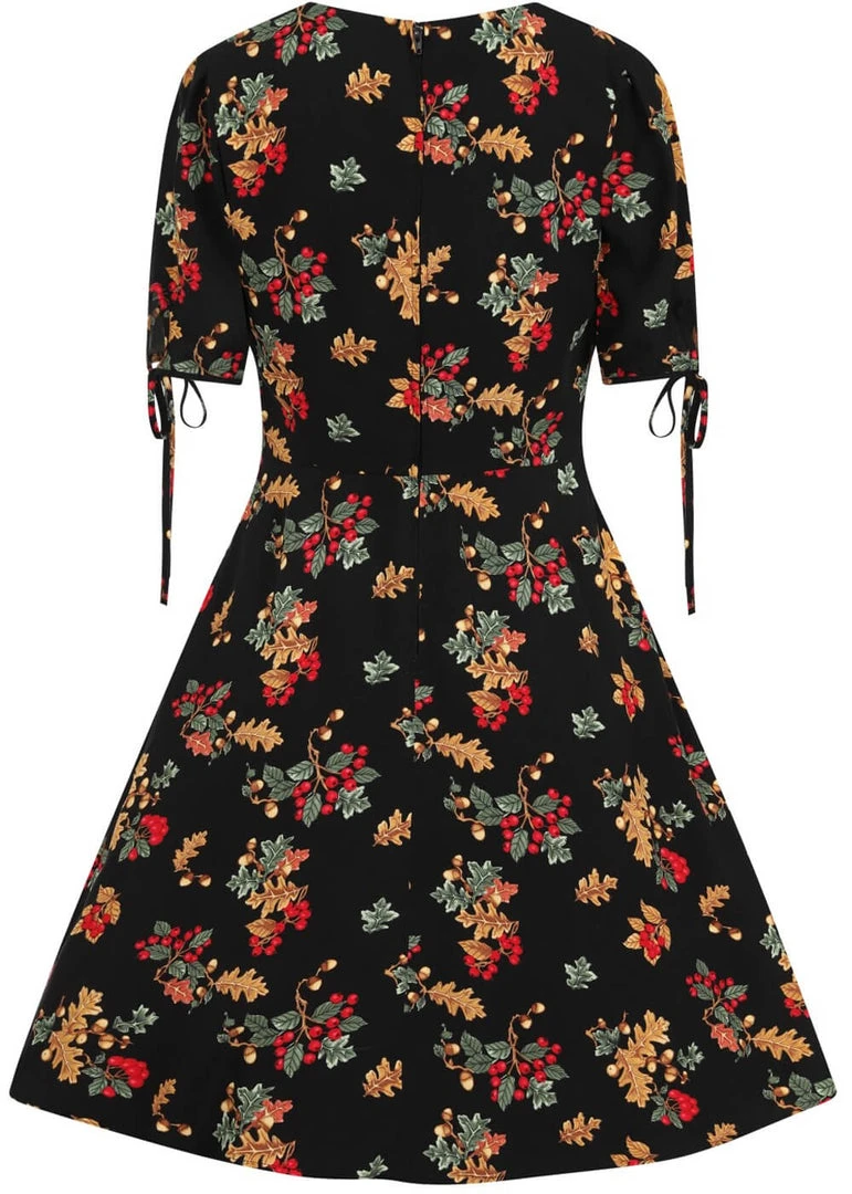 Hell Bunny Aurelia Mid 40's A-Line Dress Black