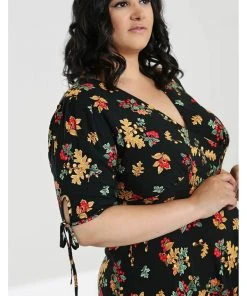 Hell Bunny Aurelia Mid 40's A-Line Dress Black