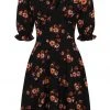 Hell Bunny Orla 40's Dress Black New In
