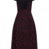Hell Bunny Clarice Snake 70's Maxi Dress Black New In