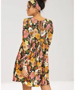 Hell Bunny Monique 70's Mini Dress Multi