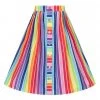 New In Hell Bunny Over The Rainbow 50's Swing Skirt Multi