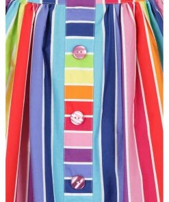 New In Hell Bunny Over The Rainbow 50's Swing Skirt Multi