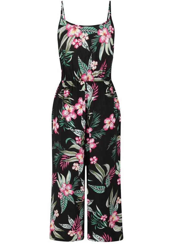 Hell Bunny Kalani 40's Jumpsuit Black New In