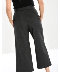 New In Hell Bunny Benny Culottes 60's Trousers Grey