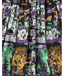 New In Hell Bunny Be Afraid Halloween 50's Swing Skirt Multi