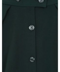 New In Hell Bunny Carlie 50's Swing Skirt Dark Green