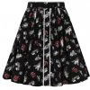 Hell Bunny Star Catcher Unicorn 60's Mini Skirt Black