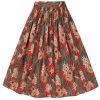 Hell Bunny Ukulele 50's Swing Skirt Orange