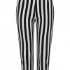 Hell Bunny Otho 60's Trousers Black White