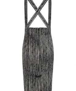 Hell Bunny Regan 50's Pinafore Pencil Skirt Black New In