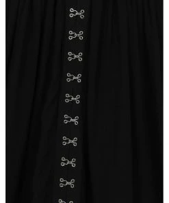 Hell Bunny Tabitha 80's Skirt Black