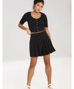 Hell Bunny Skipper 40's Shorts Black New In