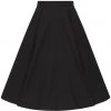 New In Hell Bunny Abi 50's Swing Skirt Black