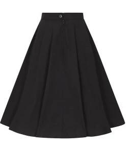 New In Hell Bunny Abi 50's Swing Skirt Black
