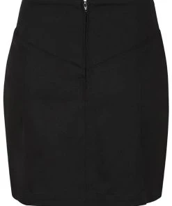 Hell Bunny Tallulah Snake 60's Mini Skirt Black